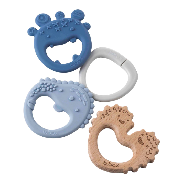 B.Box Trio Teether -Lullaby Blue