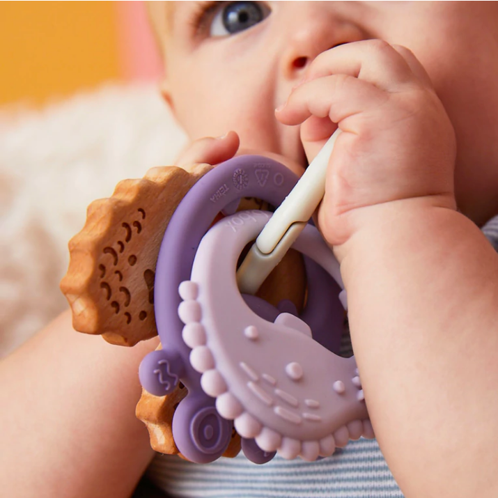 B.Box Trio Teether -Peony