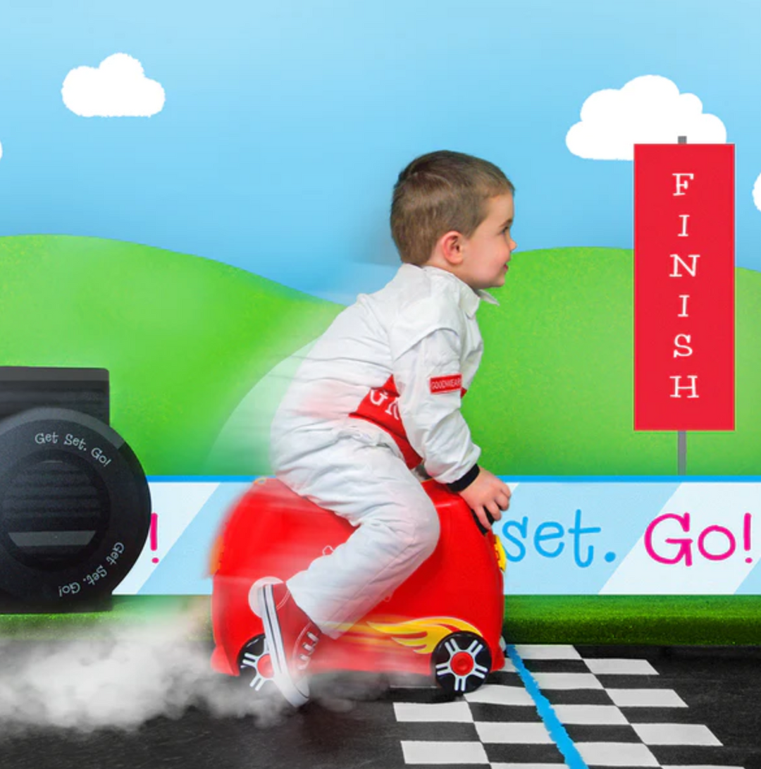 Trunki Ride-on Luggage - Rocco Race Car