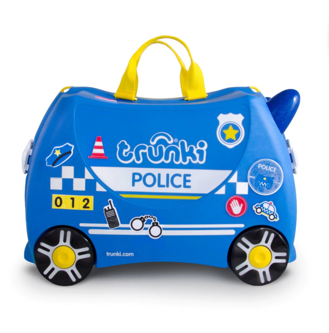 TRUNKI RIDE-ON LUGGSTAGE - PERCY POLICE CAR
