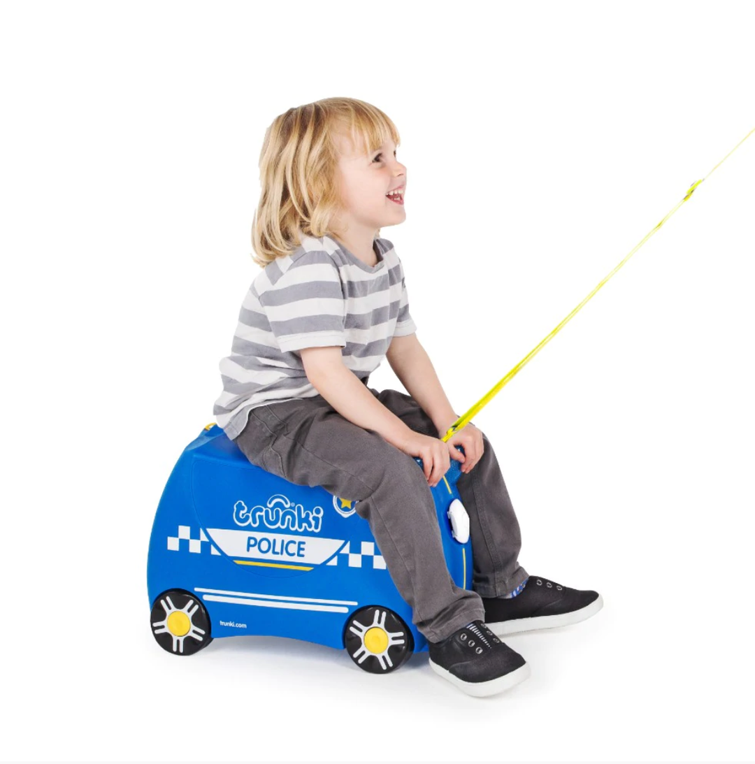 TRUNKI RIDE-ON LUGGSTAGE - PERCY POLICE CAR