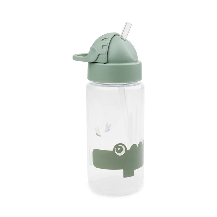 Done by deer Straw Bottle Croco Green