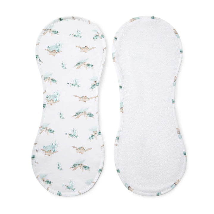 Snuggle Hunny Organic Cotton Burp Cloth - Turtle