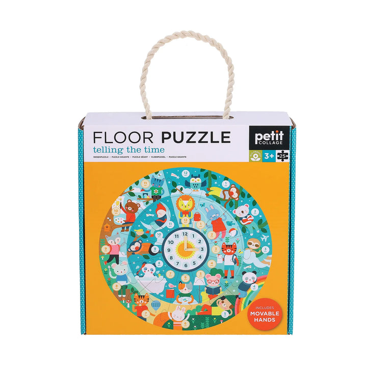 Petit Collage Telling the Time Floor Puzzle
