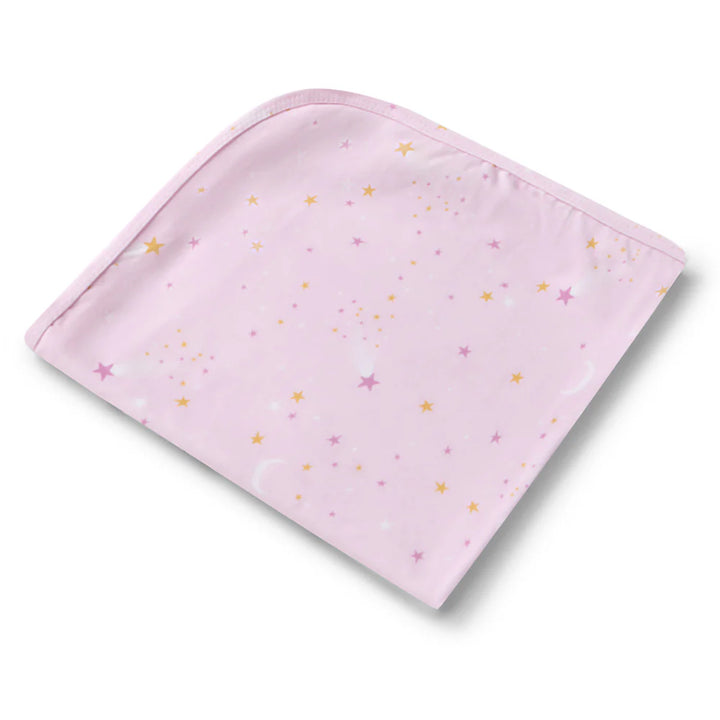 Organic Jersey Wrap & Topknot Set - Twinkle
