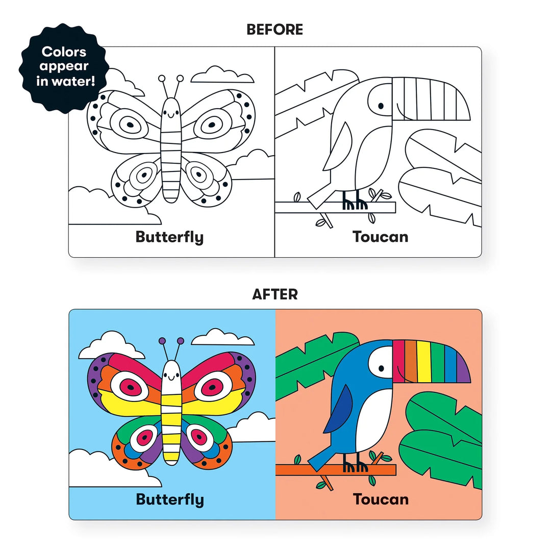 Mudpuppy Wild Rainbow Color Magic Bath Book Multi-Coloured