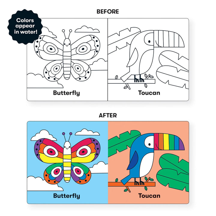 Mudpuppy Wild Rainbow Color Magic Bath Book Multi-Coloured