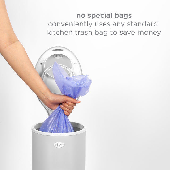 Ubbi Nappy Pail - Matte Grey