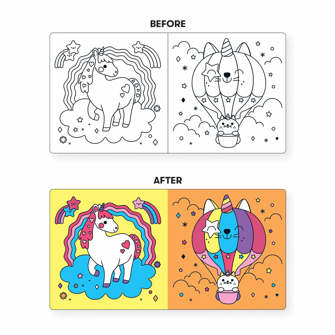 Mudpuppy Unicorn Dreams Color Magic Bath Book Multi-Coloured