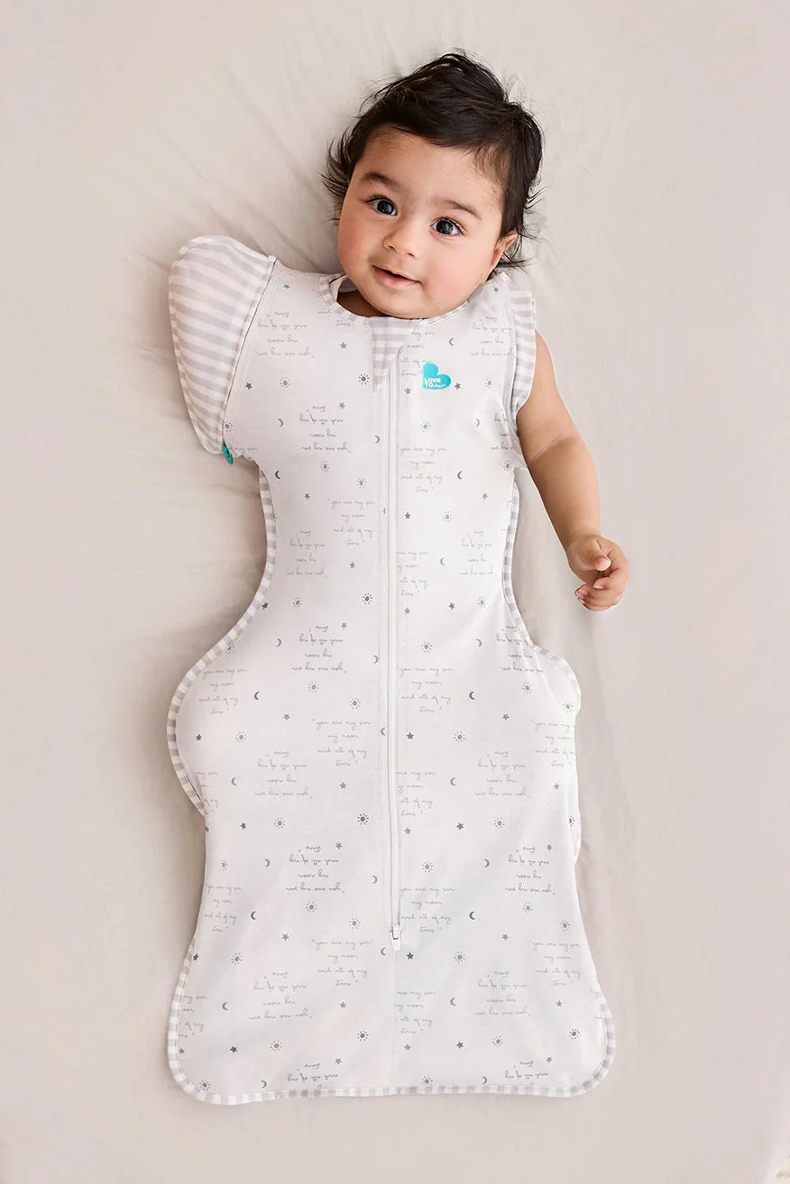 SWADDLE UP™ Transition Bag LITE 0.2Tog  - You Are My WHITE