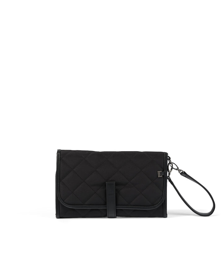 OiOi Change Mat Clutch - Black Quilt