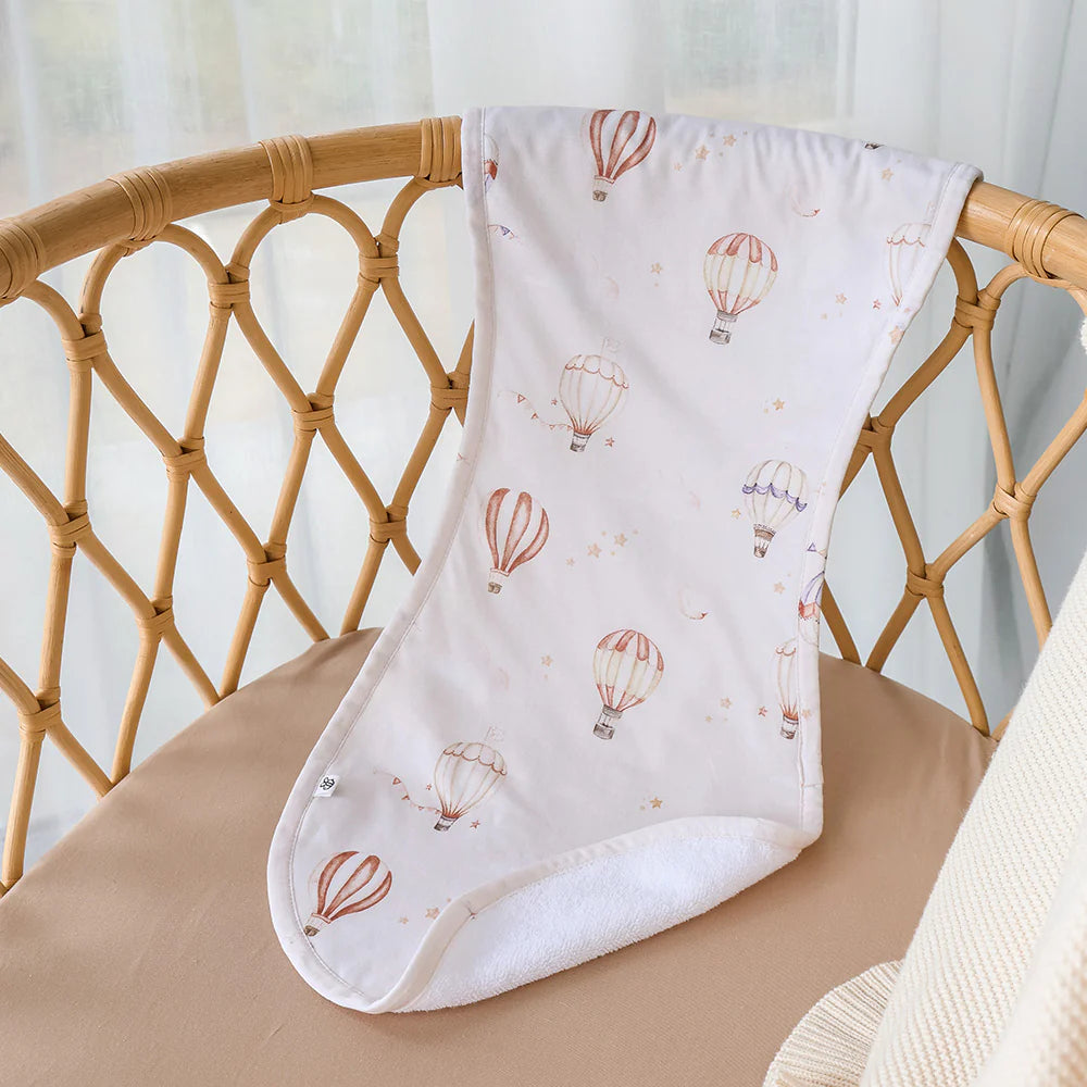 Snuggle Hunny Organic Cotton Burp Cloth - Up & Away