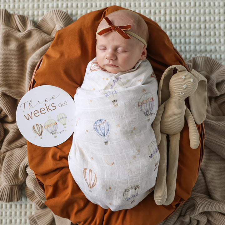 Organic Muslin Wrap - Up & Away