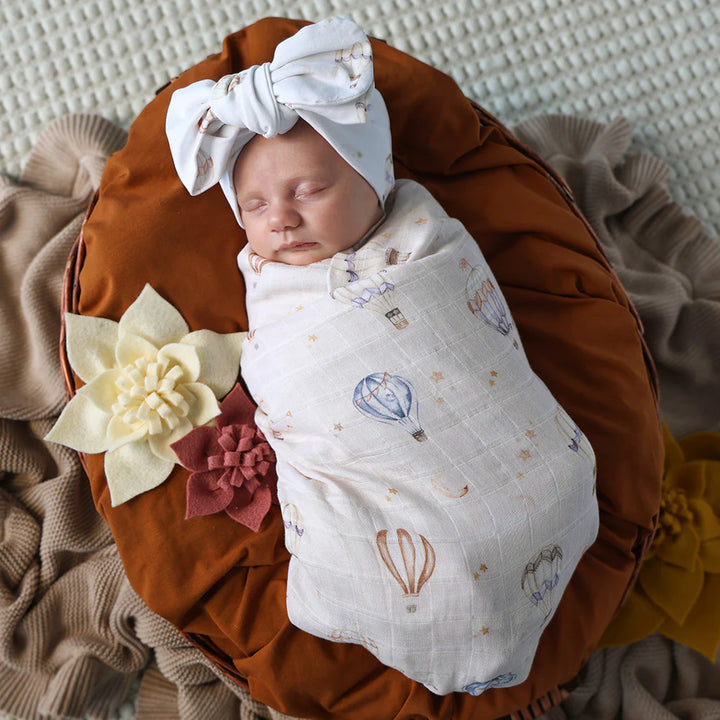 Organic Muslin Wrap - Up & Away