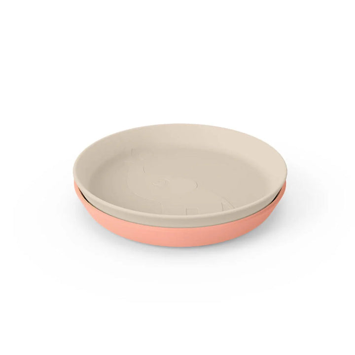 Done by deer Kiddish plate 2-pack Elphee Sand and Coral