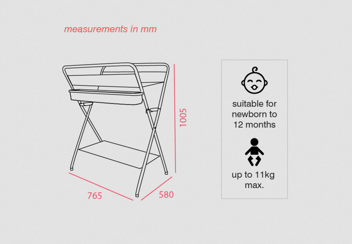 Valco Baby Pax plus change table-Nite(N4445)