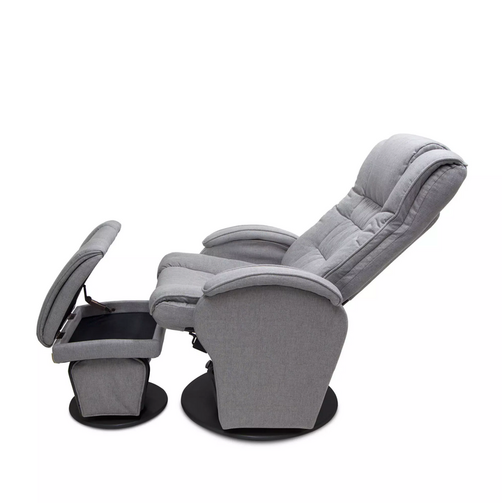 Valco Baby Eurobell Glider And Ottoman Misty Grey(N9944)