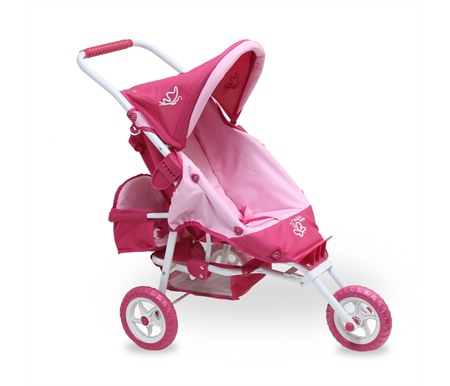 Valco Baby Mini Marathon with Toddler Seat Doll Stroller - Butterfly Pinkl(T9133)