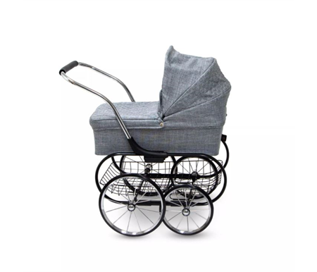 Valco Baby Royale Doll Stroller- Grey Marle(T9755)