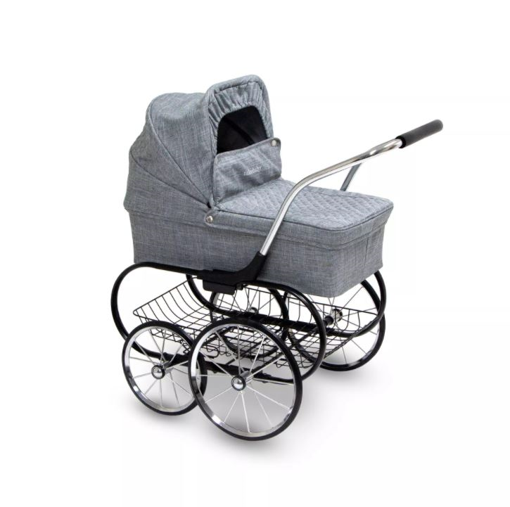 Valco Baby Royale Doll Stroller- Grey Marle(T9755)