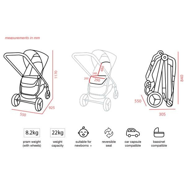 Valco Baby Snap Ultra TailorMade Grey Marle(N9531)