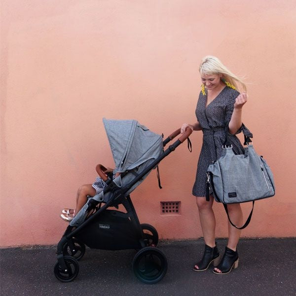 Valco Baby Mothers Bag  Grey Marle(A9926)