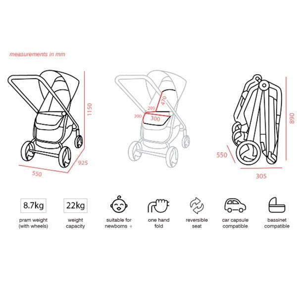 Valco Baby Trend Ultra Charcoal(N9901)