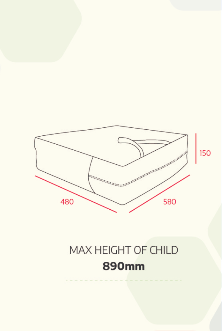Veebee Amado Travel & Play Cot-Black(N9560)