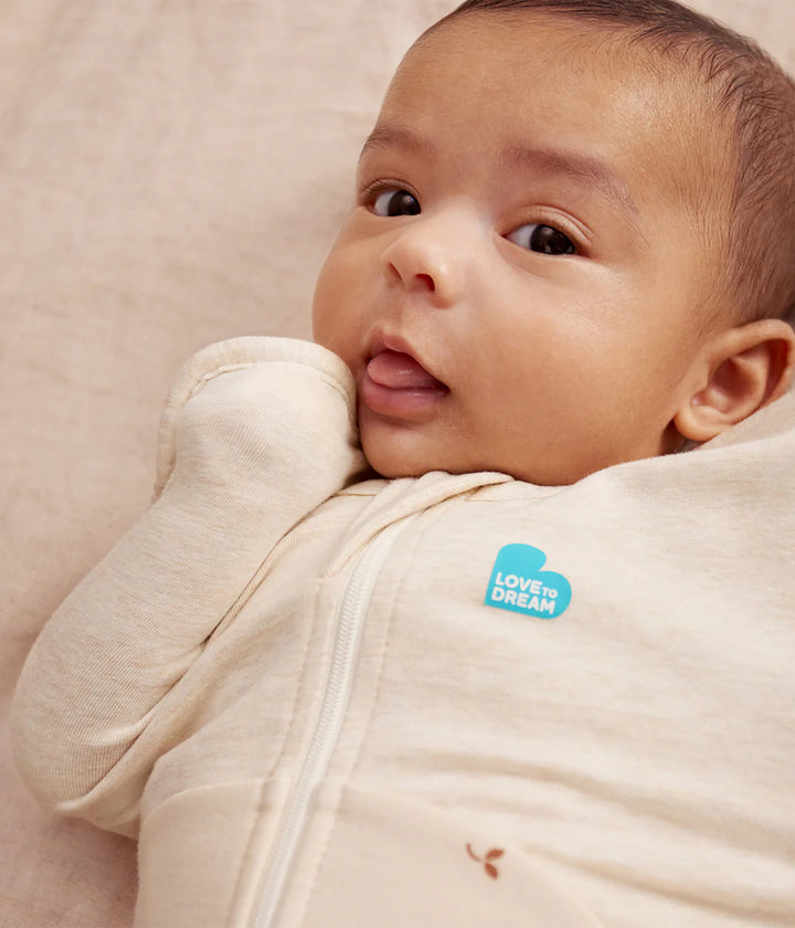 Swaddle Up 1.5Tog Cotton Fleece - Oatmeal Twigs