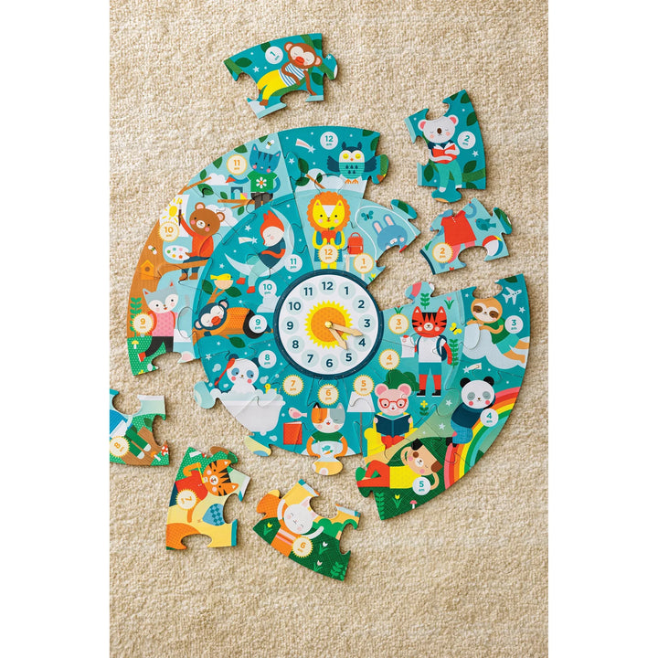 Petit Collage Telling the Time Floor Puzzle