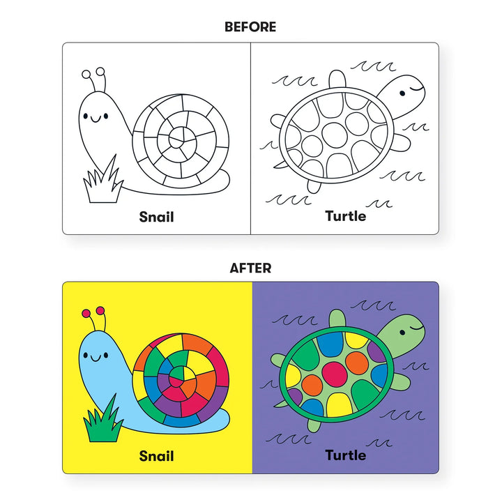 Mudpuppy Wild Rainbow Color Magic Bath Book Multi-Coloured