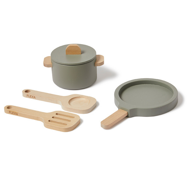 Flexa Pot and Pan - Greenish