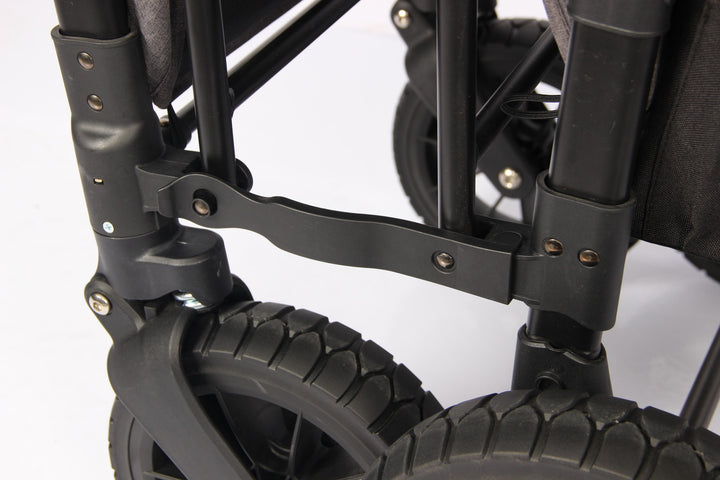 Wonderfold W2 Luxe - Double Wagon - Charcoal Grey with Black Frame