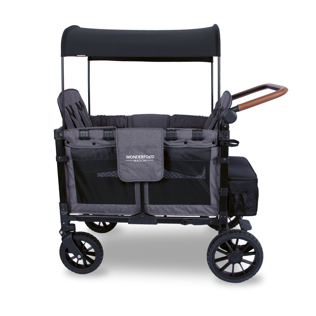 Wonderfold W4 Luxe - Quad Wagon - Charcoal Grey with Black Frame