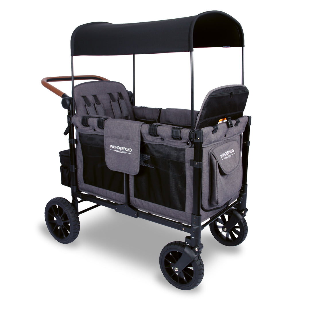 Wonderfold W4 Luxe - Quad Wagon - Charcoal Grey with Black Frame