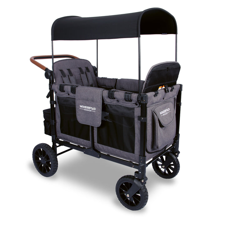 Wonderfold W4 Luxe - Quad Wagon - Charcoal Grey with Black Frame