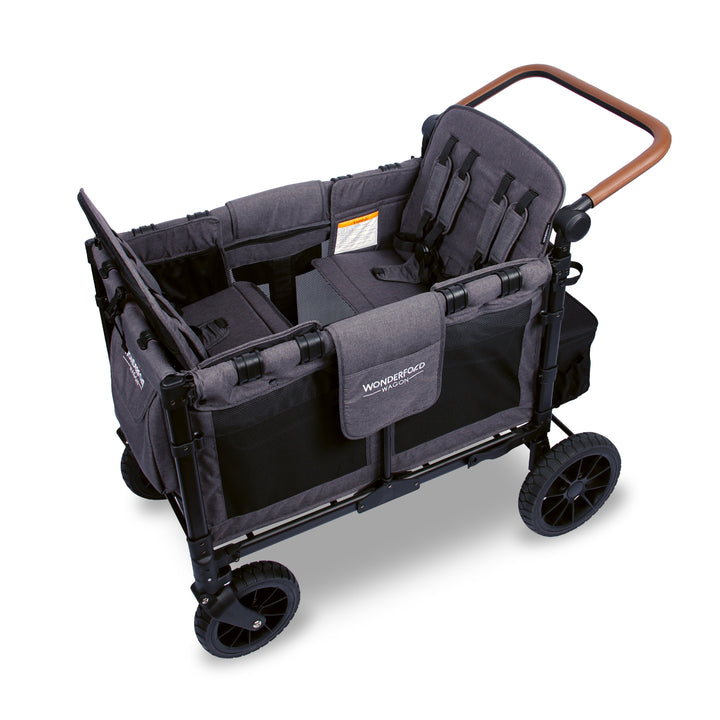 Wonderfold W4 Luxe - Quad Wagon - Charcoal Grey with Black Frame