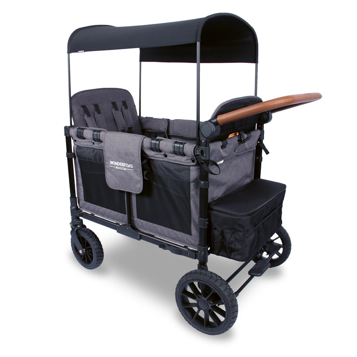 Wonderfold W4 Luxe - Quad Wagon - Charcoal Grey with Black Frame