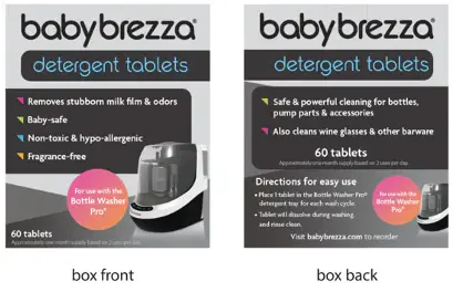 Baby Brezza Detergent Tablets for Bottle Washer Pro® 120 Tablets