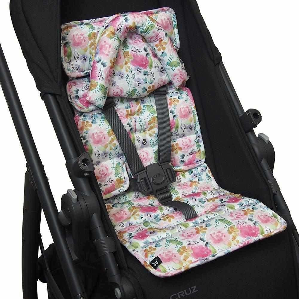 Outlookbaby Pram Liner with built in head support Floral Delight