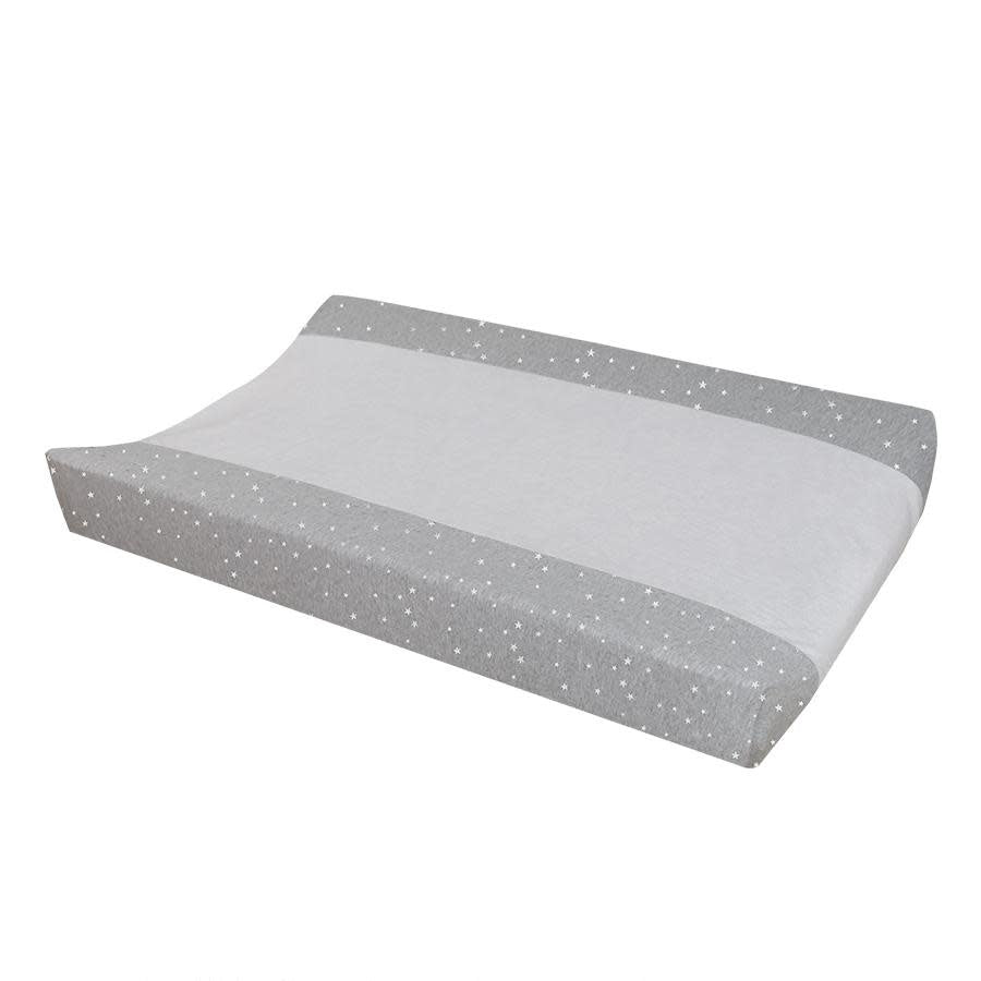 JERSEY CHANGE PAD COVER SILVER STARS/TOWELLING