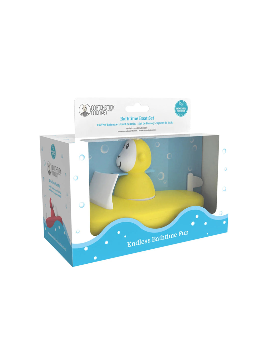 Matchstick Monkey Boat Set - Yellow