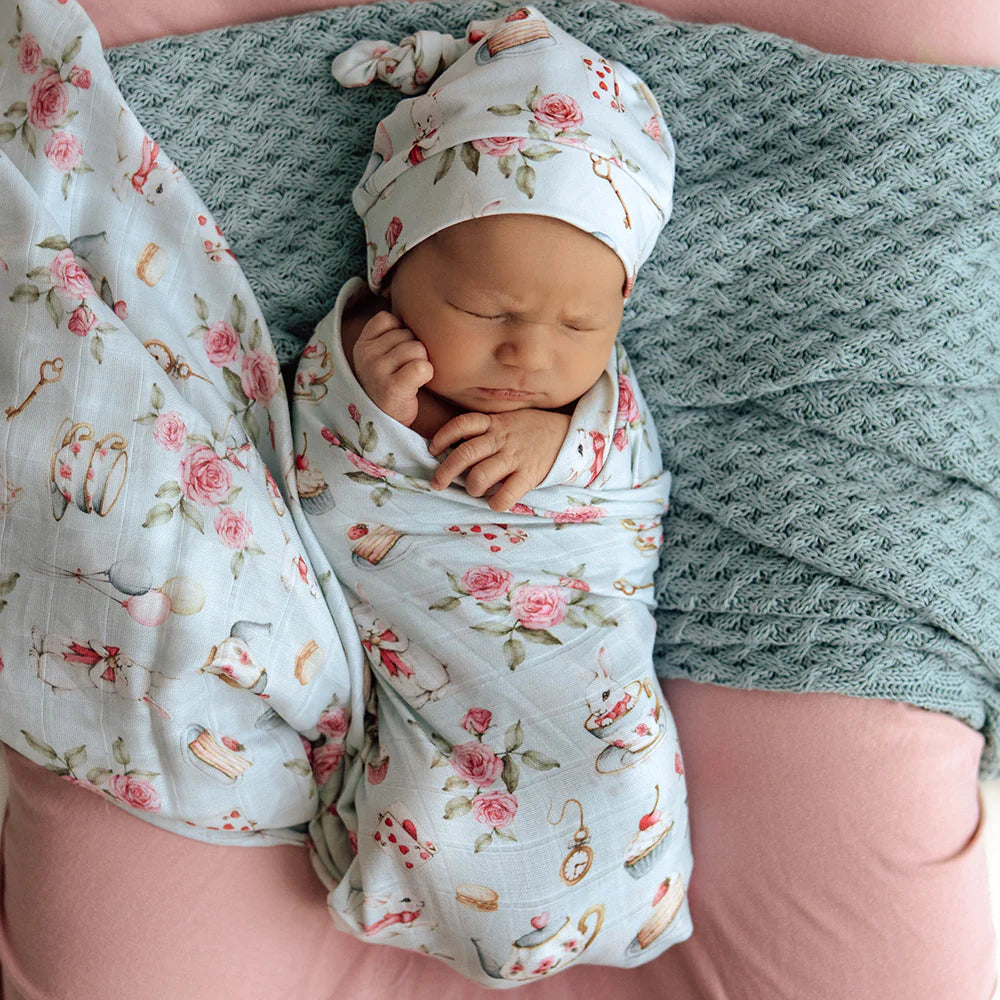 Organic Muslin Wrap - White Rabbit