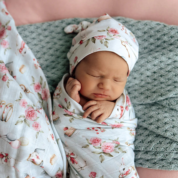 Organic Muslin Wrap - White Rabbit
