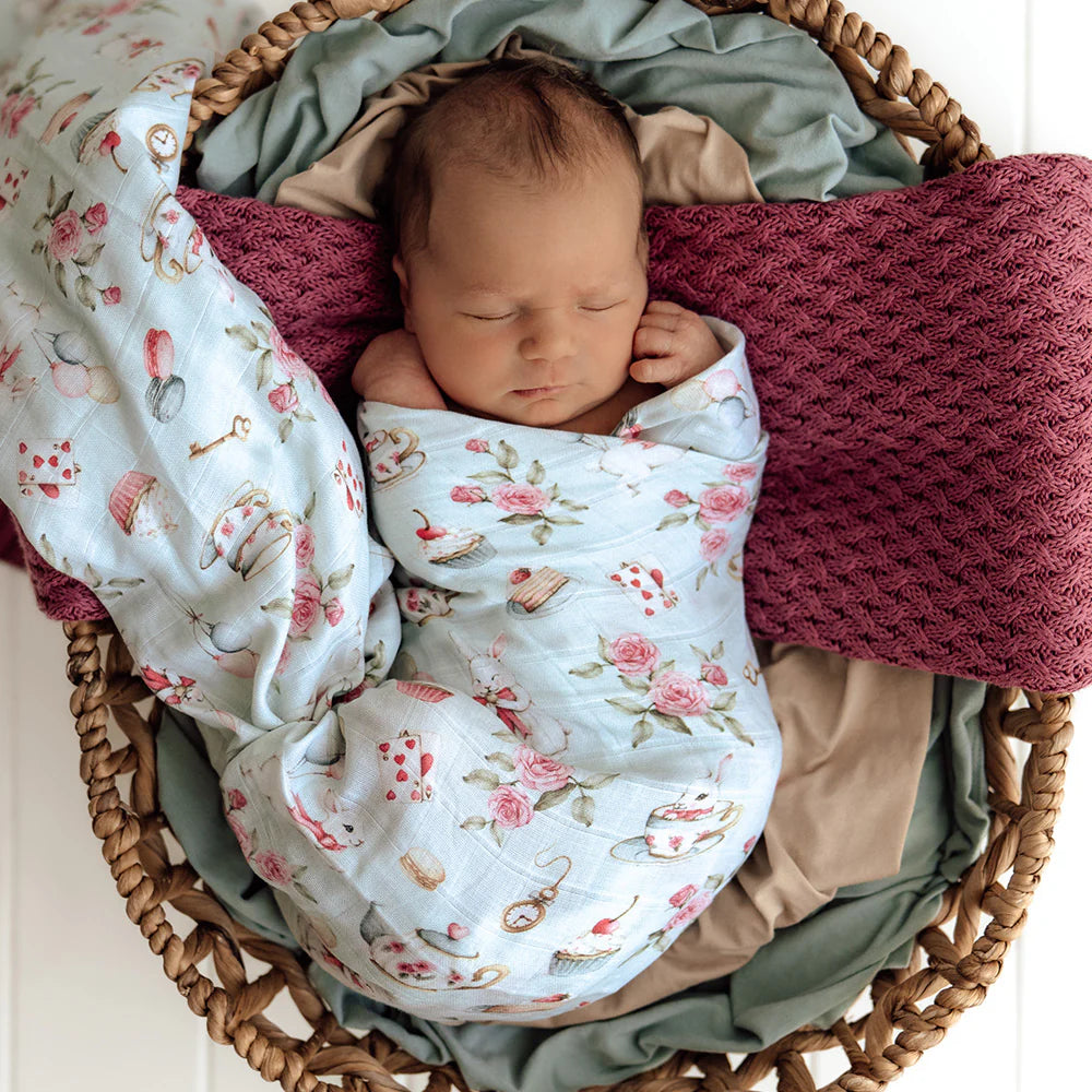 Organic Muslin Wrap - White Rabbit