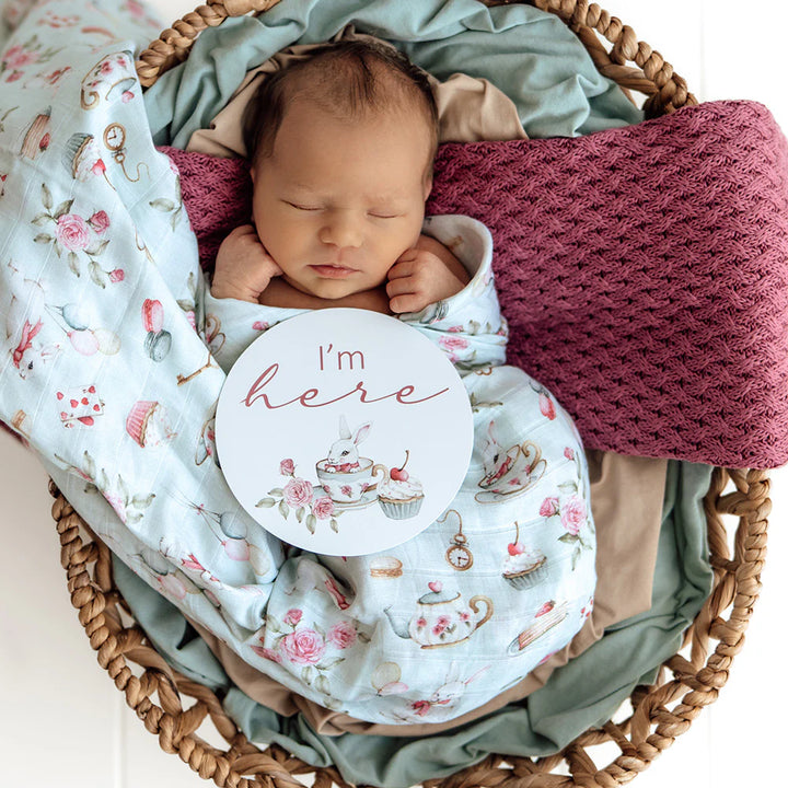 Organic Muslin Wrap - White Rabbit
