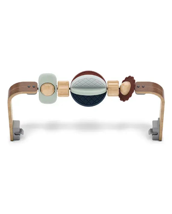 UPPAbaby Mira Bouncer Wonder Wheel Toy Bar – Multicolor | Walnut Wood