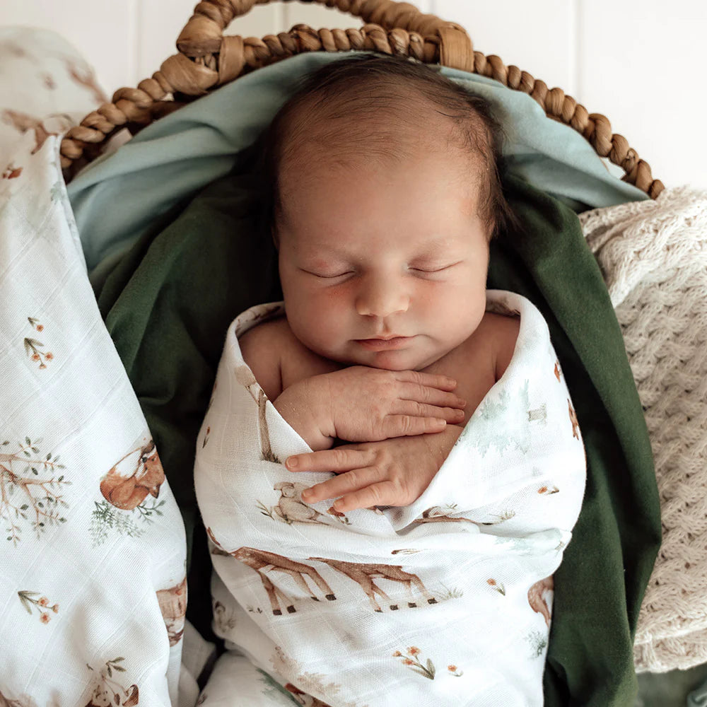 Organic Muslin Wrap - Woodland Tales