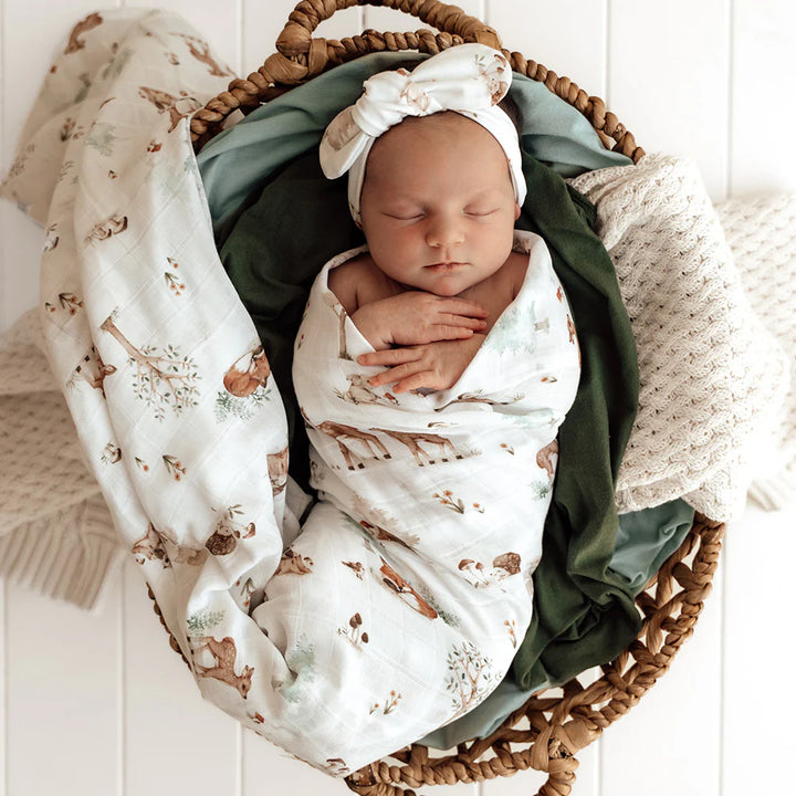 Organic Muslin Wrap - Woodland Tales