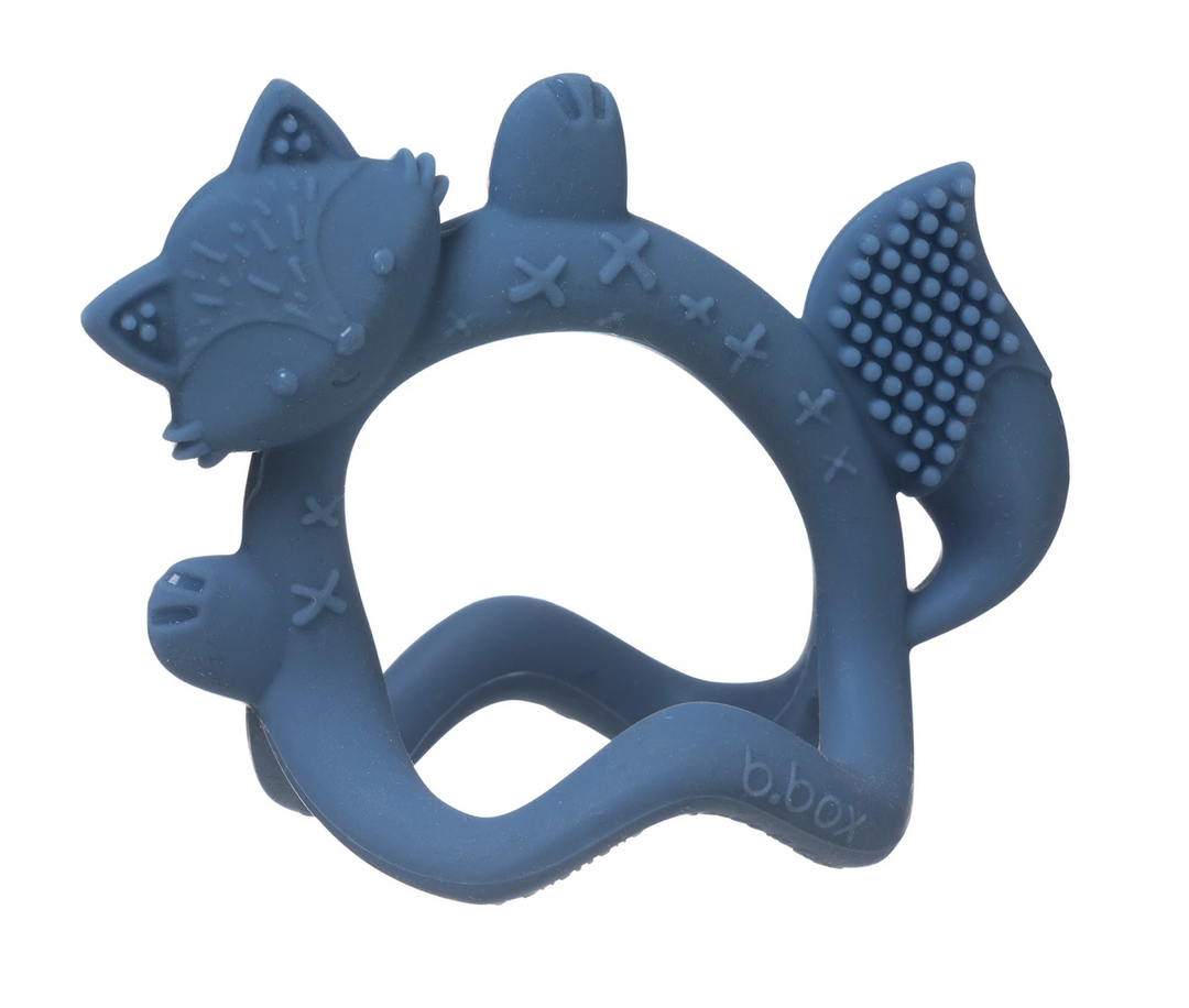 B.Box Wrist Teether - Lullaby Blue Fox
